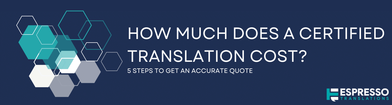 Certified translation cost