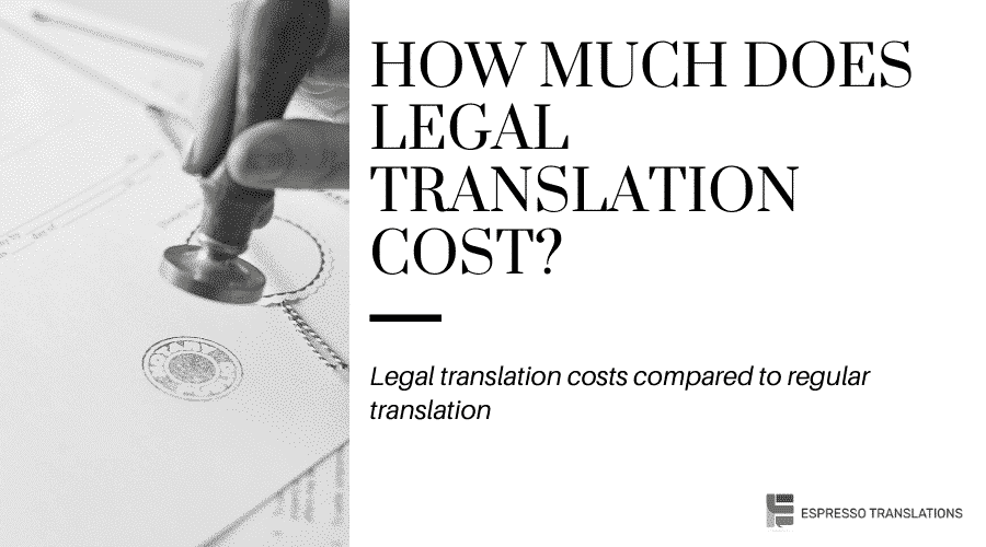 how much does legal translation cost